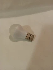 USB Plug Charging Small Round Book Light LED Reading Night Light