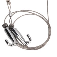 ｀/3.28ft 2pcs Picture Rail Hanging System Adjustable Picture Hanging Wire Kit