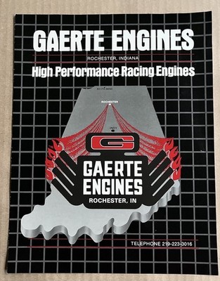 Vintage Gaerte Engines Catalog Supplement Brochure