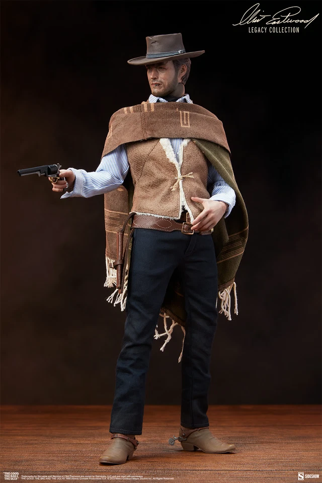 Figura Sideshow Clint Eastwood El Hombre Sin Nombre Escala 1:6 Colección Legado Foto 4 de 4