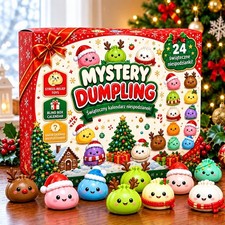 Christmas Dumpling Squishy Advent Calendar 24 Days Mystery Countdown 2026