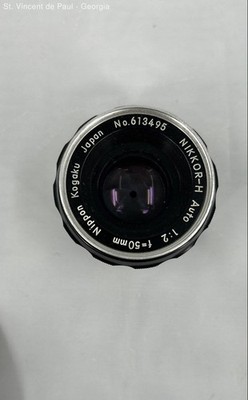 Nippon Kogaku NIKKOR-H AUTO 1:2 F=50MM Camera Lens Made In Japan No. 613495 Read