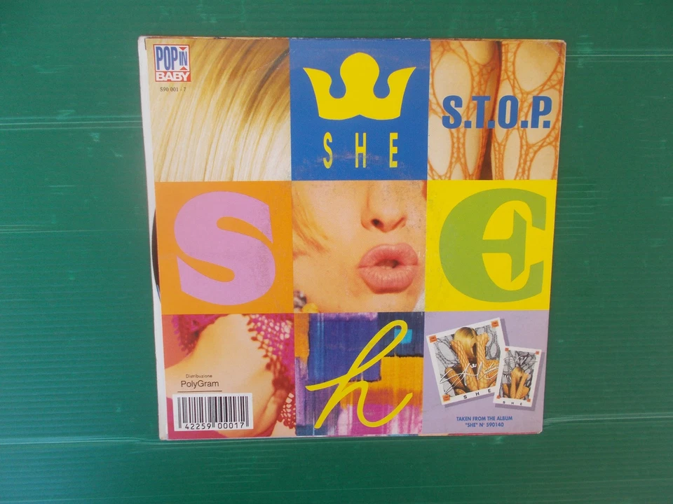 45 GIRI  SHE SECOND HAND NEWS    S.T.O.P.  1992 NUOVO PERFETTO - Immagine 2 di 2