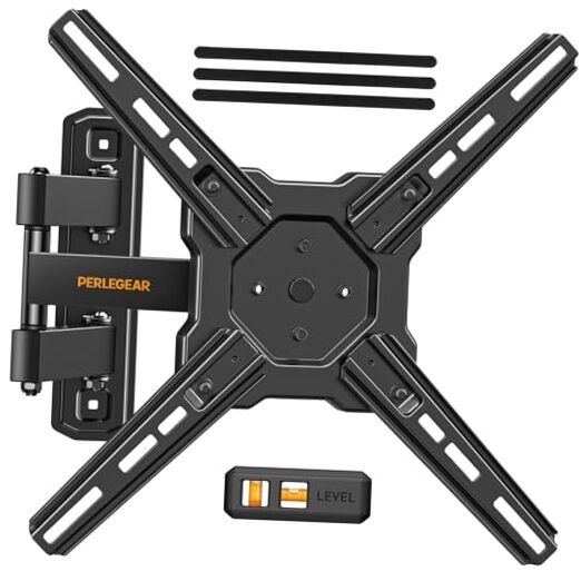 Full Motion TV Wall Mount for Most 26–50 Inch TVs, Max VESA 300 x 300mm, Black