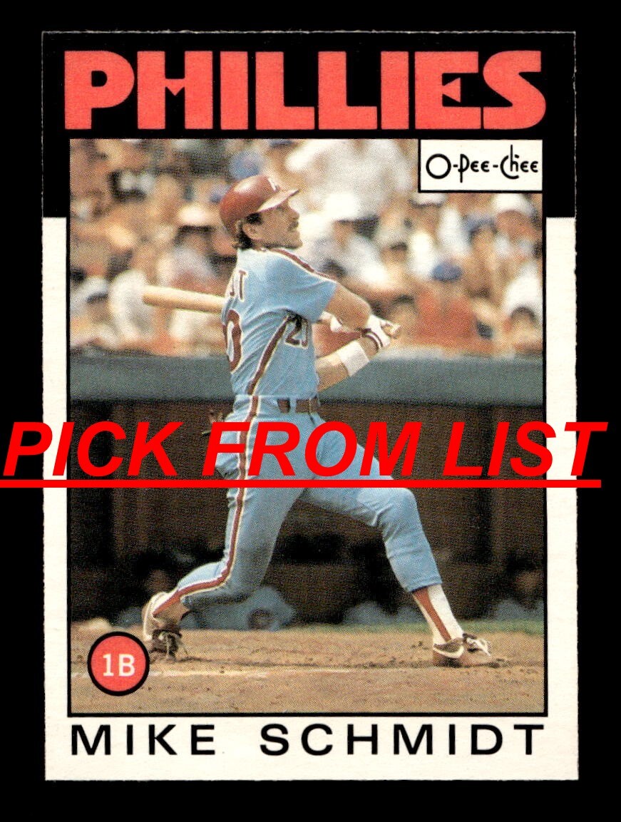 1986 O Pee Chee OPC 50-395 EX+/EX-MT Pick From List All PICTURED