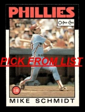 1986 O Pee Chee OPC 50-395 EX+/EX-MT Pick From List All PICTURED