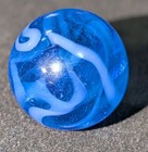 Veiligglas Blue Wirepull Marble, 17mm Type 2 — photo 1