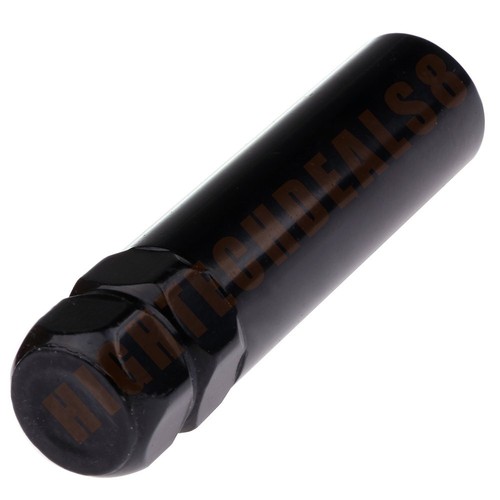 20 Pcs + 2 keys 9/16''-18 Black Acorn 7 Spline Lug Nuts Fits Dodge Fits Ram 1500 - Picture 3 of 8