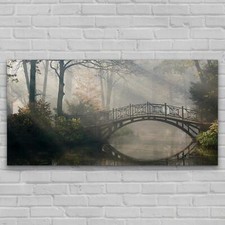 Glass Print Home Modern Kitchen Photo Gift 140x70 Bridge Park Landscape