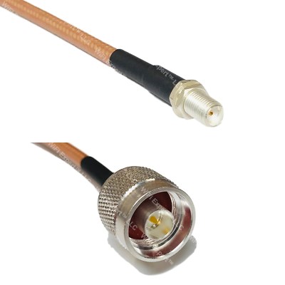 Cavo N A SMA Cavo Coassiale RF RG142 Argento - Con Connettori N Donna A SMA Maschio, Lotto USA Cavo Rf Argento Sma Connector