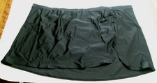 Jaclyn Smith Sarong Skirtini, Black, PLUS Sizes, NWT