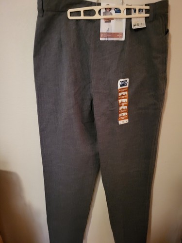 Riders Lee Womens Grey Pinstripe 16 L Slash Pocket Pant Misses 136 7066 36 W 34 - Picture 16 of 24