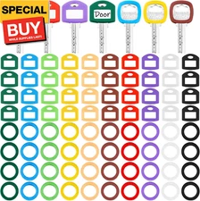 80 Pieces Key Color Covers Caps Tags Covers Set Plastic Key Identifier Rings Top