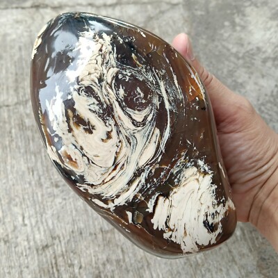 866 gr Indonesia Sumatra Amber  Polished Rough Raw Stone Gemstone 16