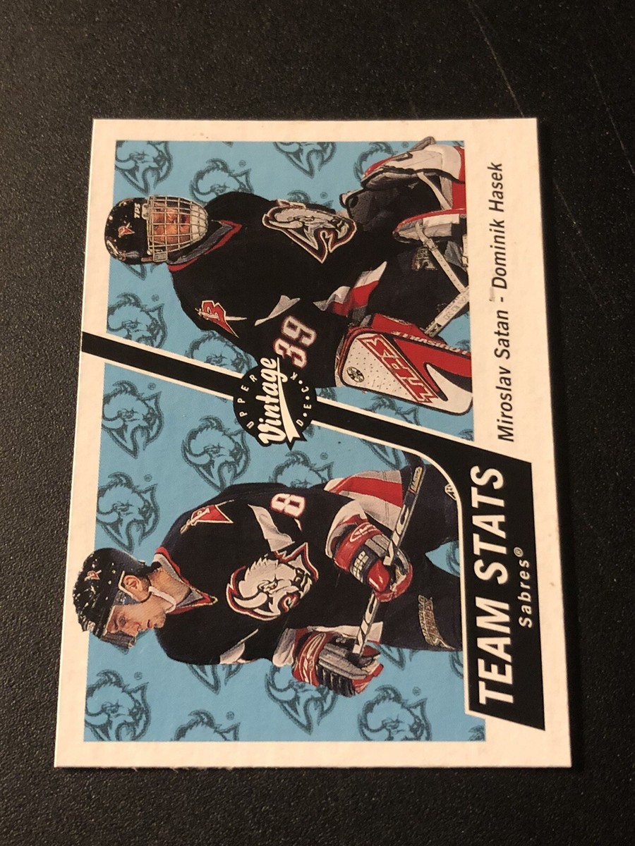 2000-01 Upper Deck Vintage Miroslav Satan Dominik Hasek #50 HOF | eBay
