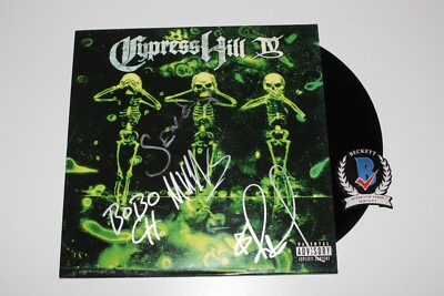 Cypress Hill & Muggs レコード 4枚セット CYPRESS HILL GROUP SIGNED 'IV' 4th ALBUM VINYL RECORD BECKETT COA