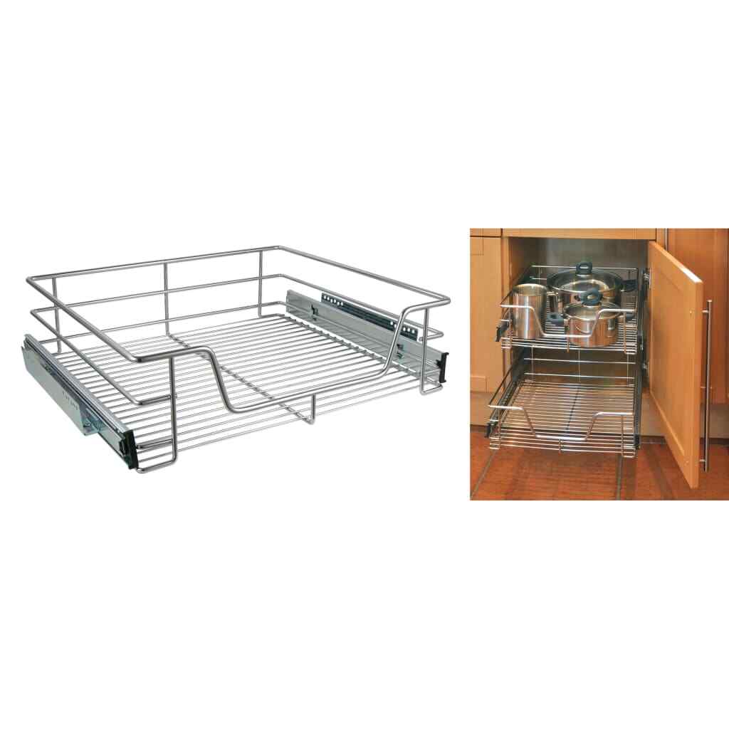 Cassetti Estraibili Per Cucina Con Adesivo - Organizer Senza Foratura, Larghezza Regolabile 32-52cm - Foto 7