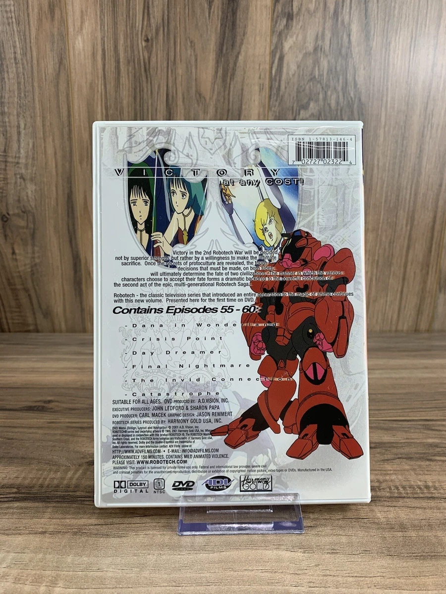 Robotech: The Masters - The Final Solution - Vol 10 (DVD,2002) Episodes 55-60
