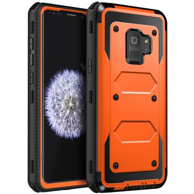 For Samsung Galaxy S9 / S9 Plus Shockproof Case Rugged Heavy Duty Cover (Orange)