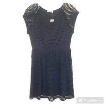 NWT GINGER G MEDIUM LINED BLACK RAYON STRETCH  DRESS