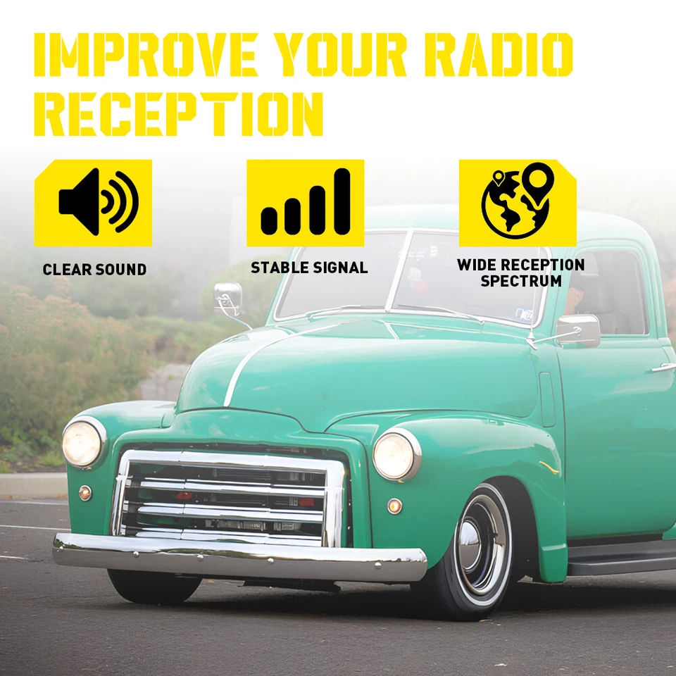 Car 3-Section Retractable Flexible Antenna Round Base For 1953-1976 Plymouth USA - Image 4 of 4