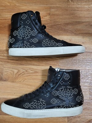 Authentic GIVENCHY Black Studded Knot Hi Top Sneakers - EU41/US8.5