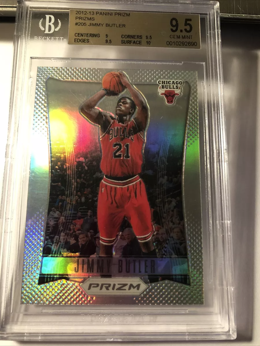 2012/13 Panini Prizm Jimmy Butler #205 Silver Rookie RC Heat BGS
