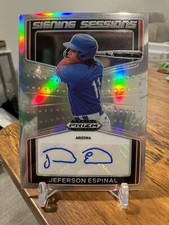 2022 Prizm Draft Picks Jeferson Espinal Signing Sessions Prospect Auto 🔥📈