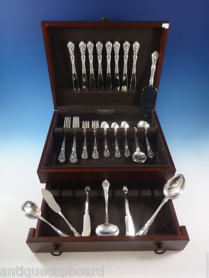 Chateau Rose by Alvin Sterling Silver Flatware Set For 8 Service