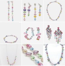 Multicolored Swan rainbow style mixed Cuts Fashion jewellery Set For Her
