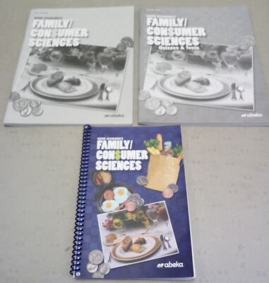 Lot of 3 Home Economics Family/Consumer Sciences A Beka Book