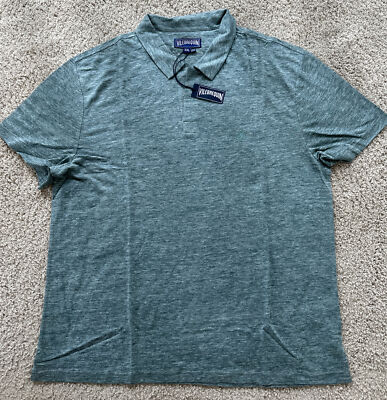 NWT 100% Authentic VILEBREQUIN 100 % Linen POLO - 2XL - MEN - SIZE XXL