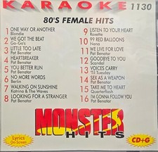 1130 80'S  MONSTER  KARAOKE CDG LOT VA