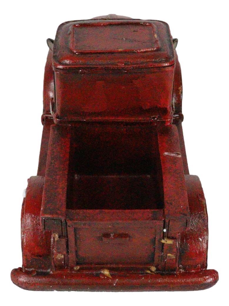 Rustic Classic Old Fashioned Country Farmhouse Red Pickup Work Truck Figurine