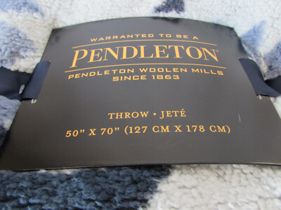 Pendleton Peak Canyon Sherpa Throw Blanket 50