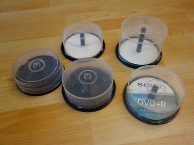 CD / DVD 5x Aufbewahrungsbox, Magazin Spindel, storage cakebox plastic