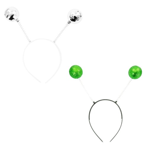 Oblique Unique Haarreifen Mit Wackelnden Glitzer-Kleeblättern – Grün, Für Fasching & Motto-Partys