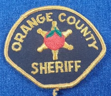 NOS 70s Vintage ORANGE COUNTY SHERIFF 3.5" Patch California OC CA Police Law