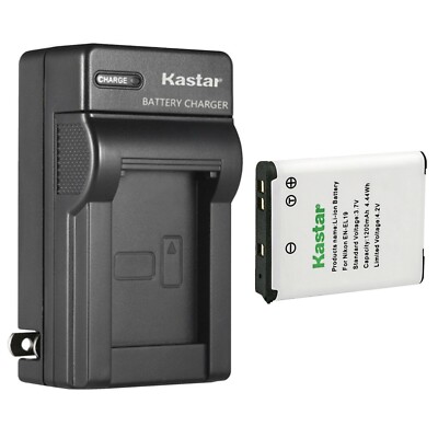 Wall Charger & 1 battery for Nikon S32 S33 A100 A300 W100 W150 S100 S2500 S2550