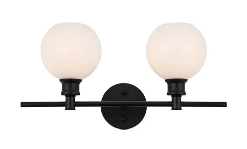 Wall Sconce Black Bathroom or Dining Room Frosted Glass Lamp Shade Light Fixture - Picture 3 of 11
