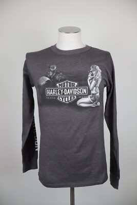 HARLEY DAVIDSON HANES BEEFY-T HERREN SHIRT BAUMWOLLE GR S MAN T-SHIRT VINTAGE CASUAL