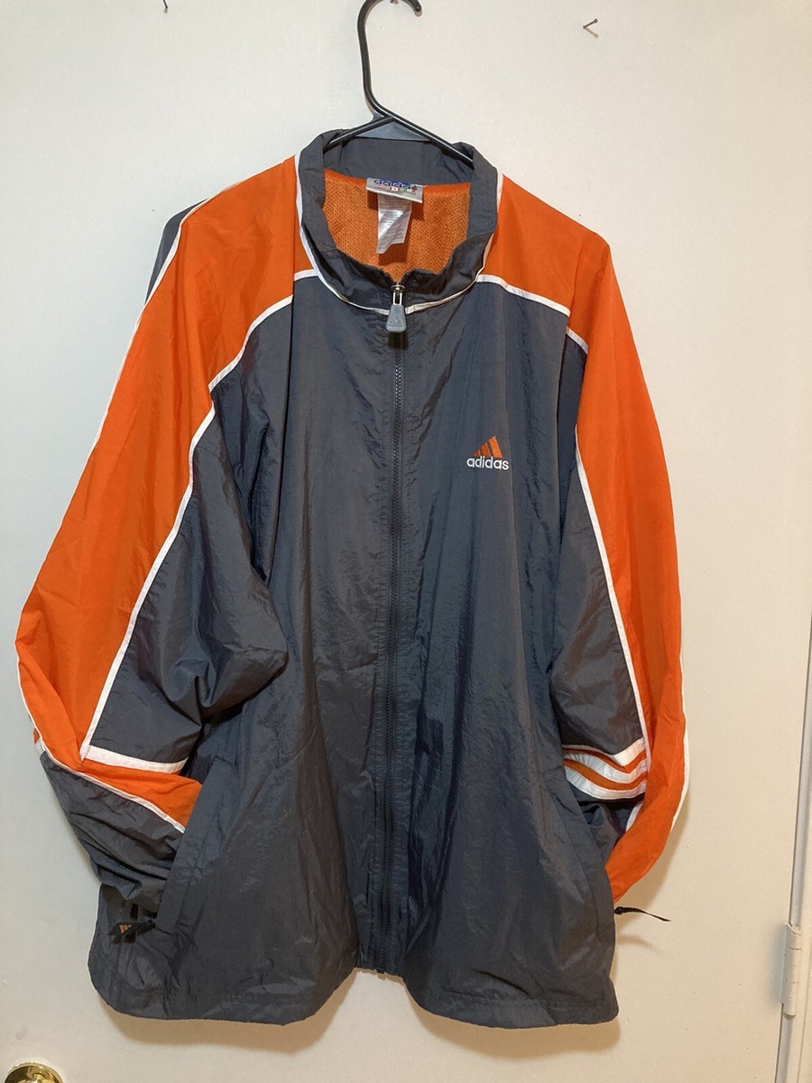 ボンバー3個 adidas grey orange jacket Zip Up | eBay