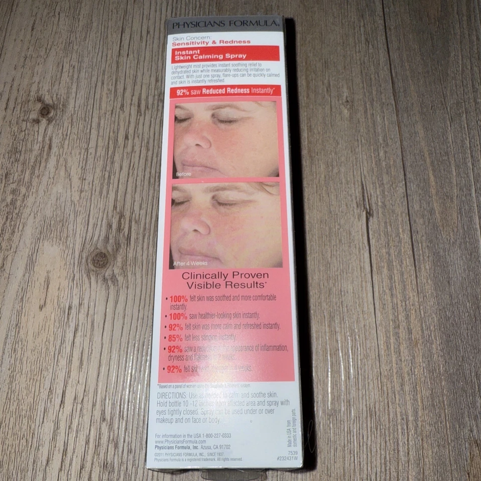 Physicians Formula Instant Calming Skin Spray Sensitivity & Redness Relief NEW - Image 3 of 3