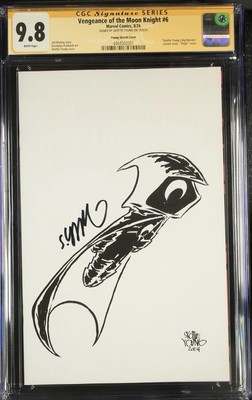 Vengeance Of Moon Knight #6 Sketch Variant CGC 9.8 SS Skottie Young 1 of 12