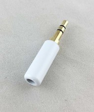 White 3.5mm Male Plug 3 Pole Stereo Repair Audio Earphones TRS Connector Solder