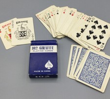 102 Giraffe Playing Cards Vintage Poker Deck, Complete All Cards Accounted For