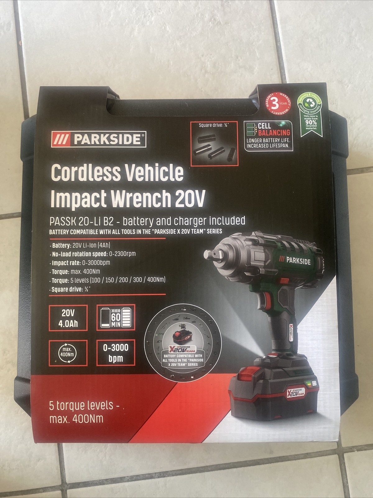 400Nm Parkside 20V Cordless Impact Wrench From Lidl Test, 49 OFF