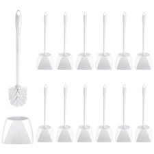 15 Sets Toilet Holder and Brush Set 16.14 Inch Toilet Bowl Cleaner Brush with...