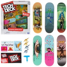  Toy Machine Sk8shop Fingerboard Bonus Pack Collectible and Customizable Mini...