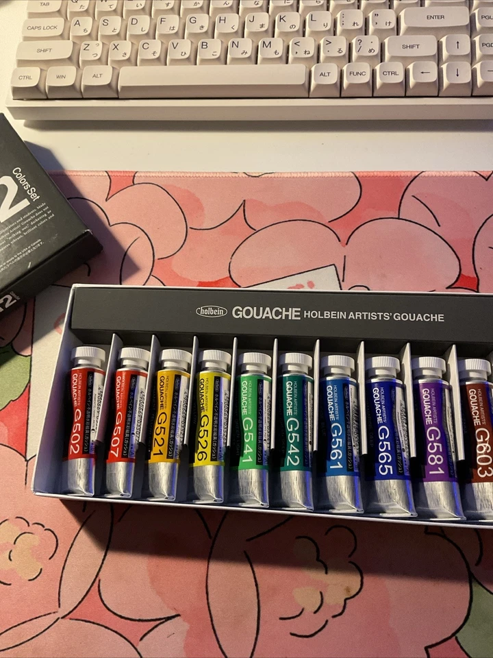 12 set Holbein Gouache - 15ml per tube - image 3 of 4